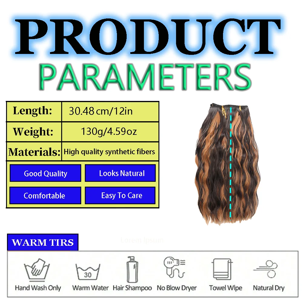 12 inch synthetic women's fashionable wave short roll hair extensions, top of the hair extensions, hair extensions, ponytails,